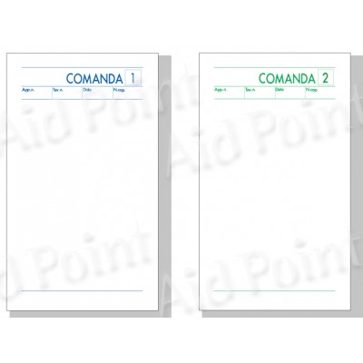 BLOCCO COMANDA 2 COPIE 10X17 DA 10